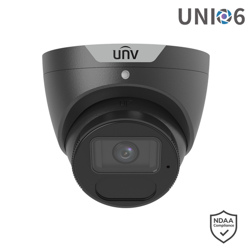 UNV 6MP TURRET FIXED CAMERA BLACK
