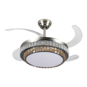 Windora Eloria 42" Dual-Tone Crystal DC Ceiling Fan w/ 3CCT LED Remote Control - image 4