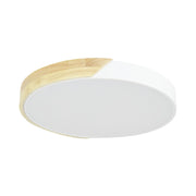Elwyn 36W Wood Accent Tri-Colour Ceiling Oyster Light – 40cm - image 4