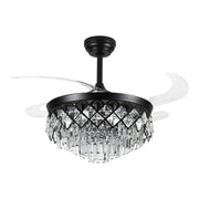 Windora Seraphine 42" Black Crystal Chandelier DC Ceiling Fan w/ 3CCT LED Remote Control - image 4