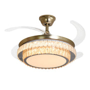 Windora Aurea 42" Gold Dual-Tone Crystal DC Ceiling Fan w/ 3CCT LED Remote Control - image 2