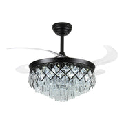 Windora Seraphine 42" Black Crystal Chandelier DC Ceiling Fan w/ 3CCT LED Remote Control - image 3