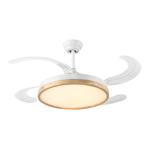 Windora Brielle 42" Wood Accent DC Ceiling Fan w/ 3CCT LED Remote Control