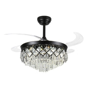 Windora Seraphine 42" Black Crystal Chandelier DC Ceiling Fan w/ 3CCT LED Remote Control - image 2