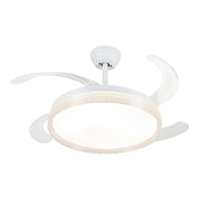 Windora Liora 42" White Weave DC Ceiling Fan w/ 3CCT LED Remote Control - image 2