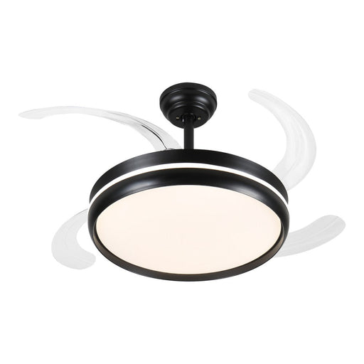 Windora Cyra 42" Black Halo DC Ceiling Fan w/ 3CCT LED Remote Control - image 2