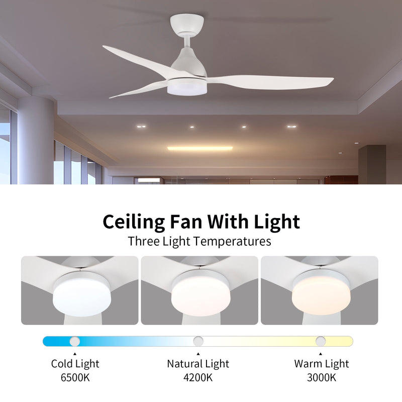 Windora Arin 52" DC Ceiling Fan with 3CCT LED Dimmable Light - image 5