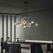 Glass Globe Sputnik Chandelier 10-Light LED Pendant Light CL-GM10