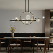 Glass Globe Sputnik Chandelier 10-Light LED Pendant Light CL-GM10