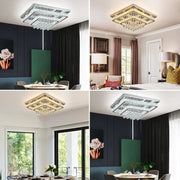 Mira 80W Tri-Colour Dimmable Crystal Chandelier – 62cm - image 9