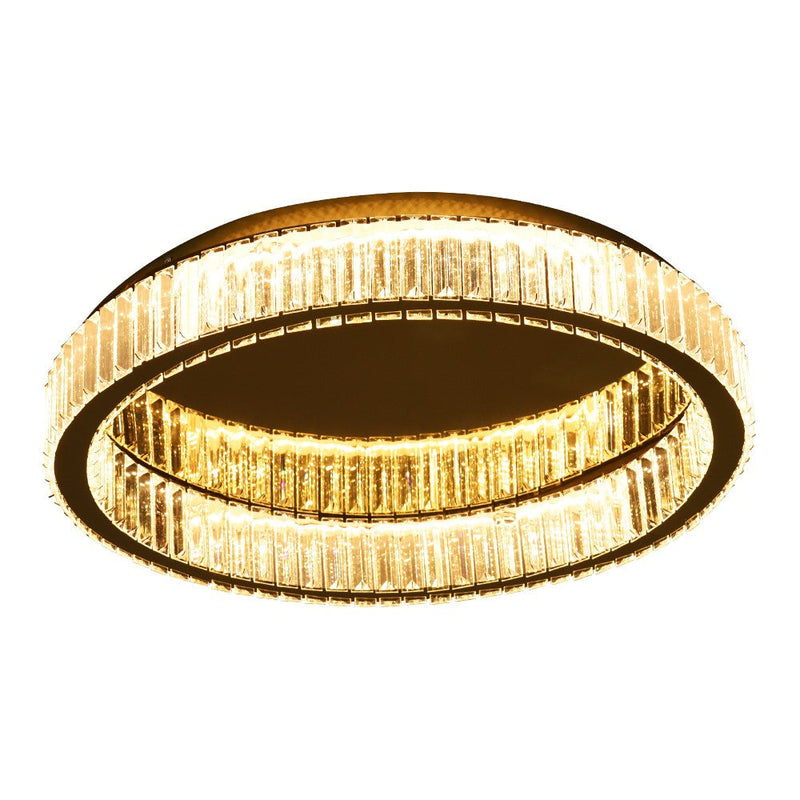 Olympia 62W Tri-Colour Dimmable Crystal Ring Chandelier – 59cm - image 2