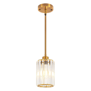 Modern Crystal Pendant Light Mini Chandelier Hanging Lamp Gold CL-SCL