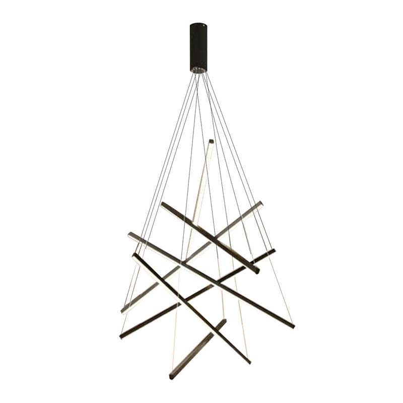 LED 7Bars Modern Chandelier Dimmable Adjustable Pendant Light CL-7BAR