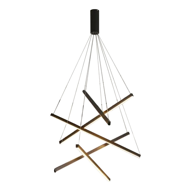 LED 5Bars Modern Chandelier Dimmable Adjustable Pendant Light CL-5BAR