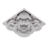 Aveline 51W Tri-Colour Dimmable Crystal Flush Mount Ceiling Light – 40.5cm - image 3
