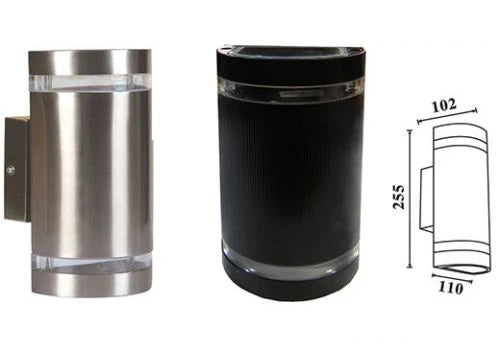 3A Lighting 2562: Up Down Light Curve S/Steel