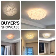 52cm Cream Cloud Petal LED Ceiling Light Modern Minimalist Chandelier CL-CFL52
