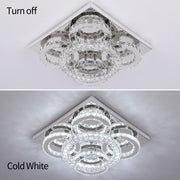 Aveline 51W Tri-Colour Dimmable Crystal Flush Mount Ceiling Light – 40.5cm - image 7