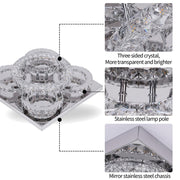 Aveline 51W Tri-Colour Dimmable Crystal Flush Mount Ceiling Light – 40.5cm - image 4