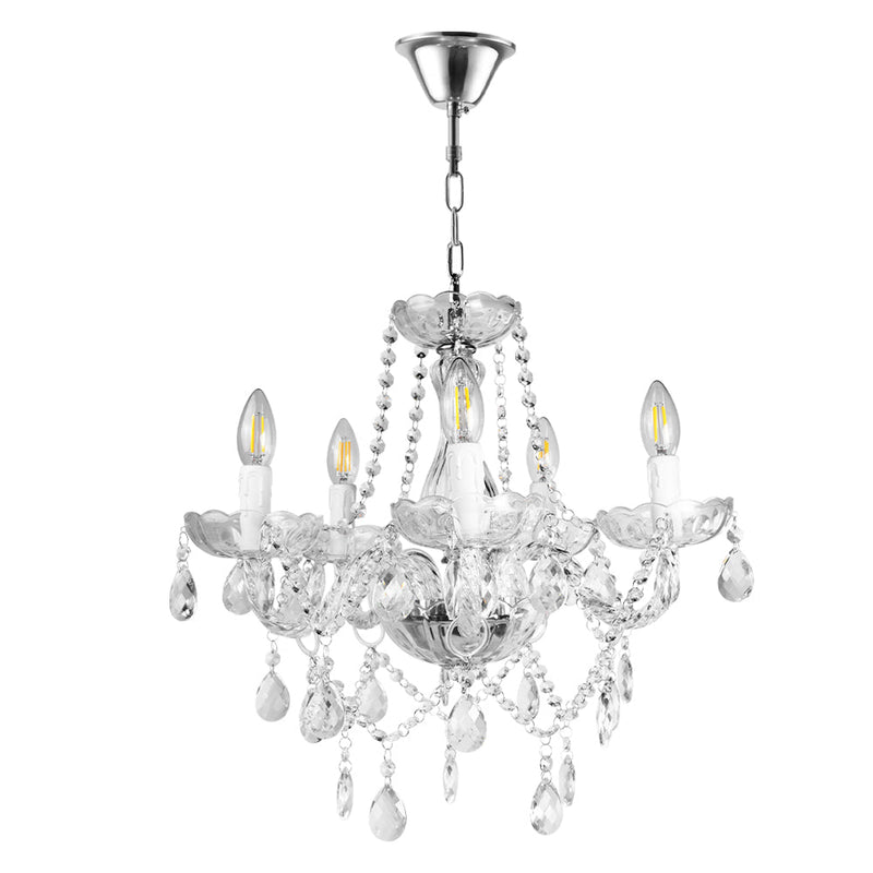 Vintage Crystal Chandelier Glass Castle Ceiling Pendant Light CL-CC