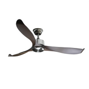 56"Silver&Brown Ceiling Fan Remote Control 3 ABS Blades Timer CF-5604