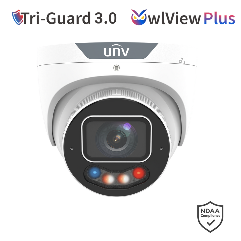 Uniview 8MP TriGuard OWLVIEW PLUS Turret FIXED LENS Camera