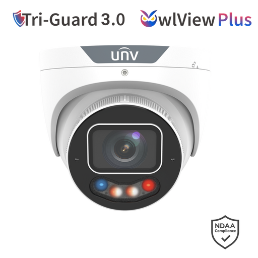 Uniview 8MP TriGuard OWLVIEW PLUS Turret FIXED LENS Camera