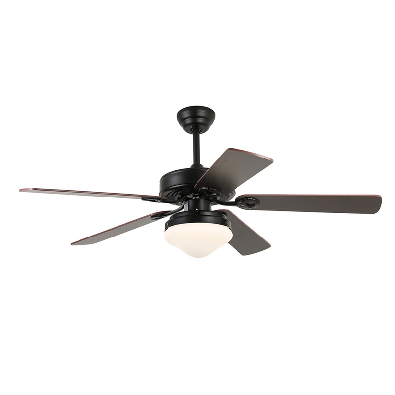 Black Ceiling Fan with Light 52'' Modern fan with Remote CF-5209