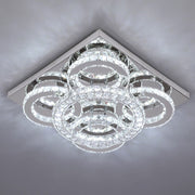 Aveline 51W Tri-Colour Dimmable Crystal Flush Mount Ceiling Light – 40.5cm - image 10