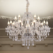 15 Lights Crystal Chandelier Large Ceiling Pendant Light CL-WCC15