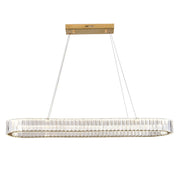 Crystal Wave Linear Chandelier 100/150cm Gold/Silver