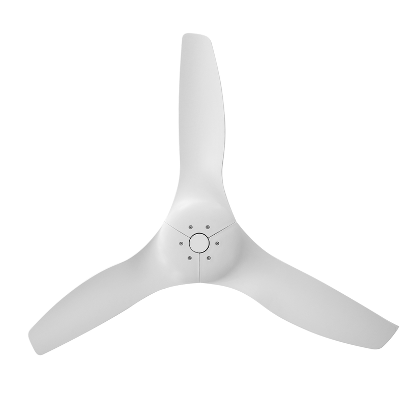 52'' Pure White Ceiling Fan Remote Reversible DC Motor Timer CF-5211