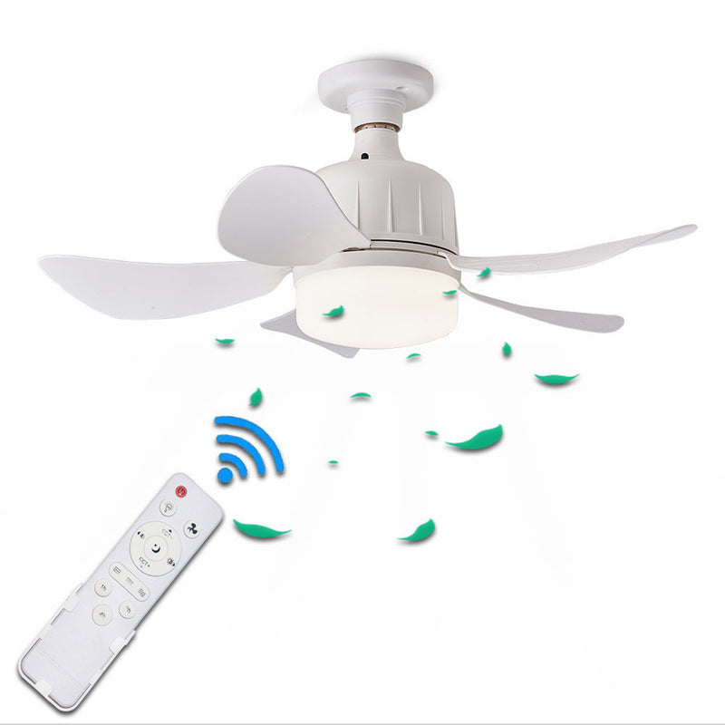 Quiet Socket Fan with Light 17" Ceiling 3-Color Dimmable LED CF-SFL5