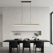 Crackle Resin Linear Pendant Light Modern Minimalist Dining Chandelier CL-LSCC