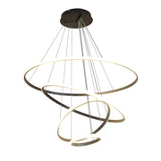 Lucina 4-Ring LED Pendant Light 3CCT – Black