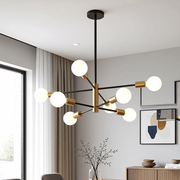 Sputnik Chandelier 8 Light Modern Pendant 3 Color Ceiling Light CL-HWGC8
