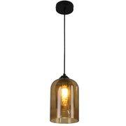 Ember Dome Glass Pendant Light