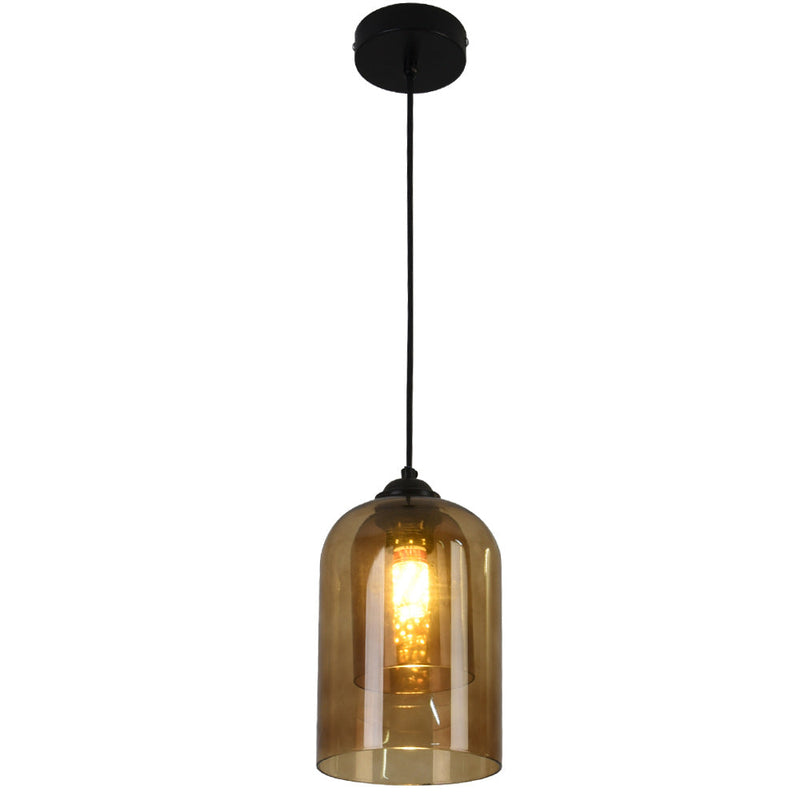 Ember Dome Glass Pendant Light