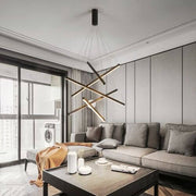 LED 5Bars Modern Chandelier Dimmable Adjustable Pendant Light CL-5BAR