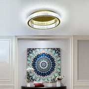 Olympia 62W Tri-Colour Dimmable Crystal Ring Chandelier – 59cm - image 5
