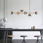 Modern Sputnik Chandelier 6-Light 125cm Smoke Cover Ceiling CL-SPC6