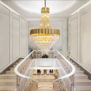 Luxury Crystal Spinning Top Chandelier Modern High Ceiling Light CL-CSTC