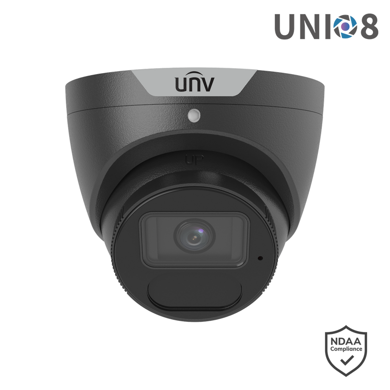 UNV 8MP TURRET FIXED CAMERA BLACK