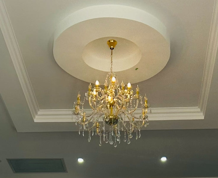 8 Lights Crystal Chandelier Large Ceiling Pendant Light CL-NCC8