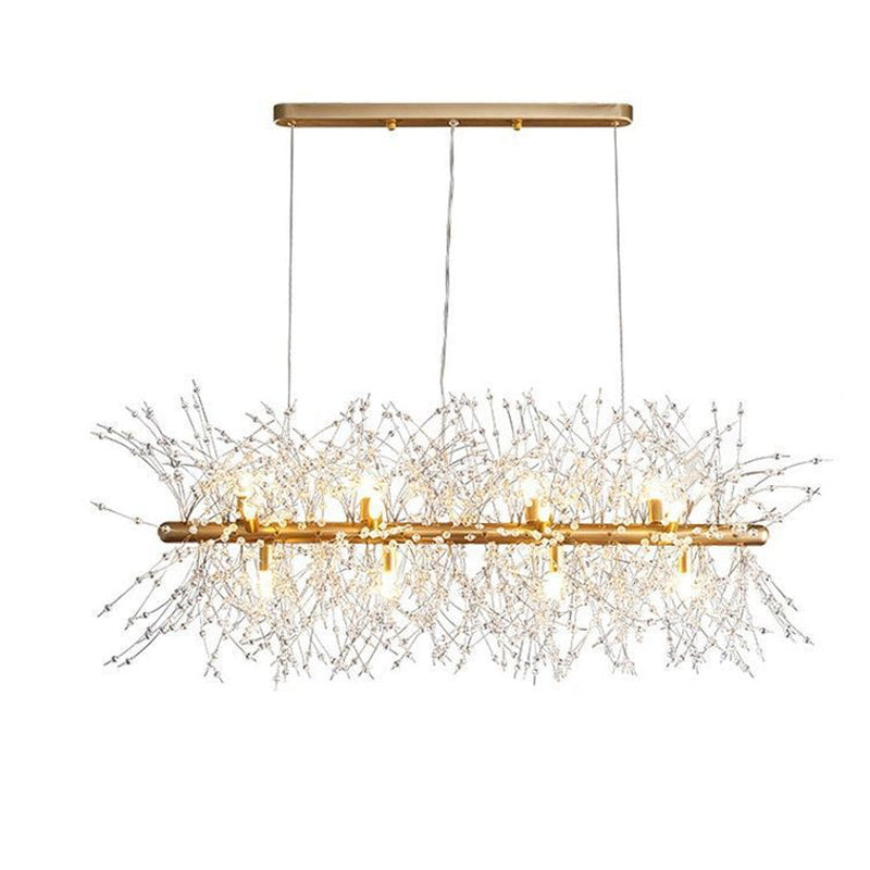 Modern Firework Chandelier 12 Lights 3 Colors Dandelion Pendant CL-FWS