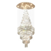 High Ceiling Crystal Chandelier Raindrop Staircase Chandelier CL-LRC