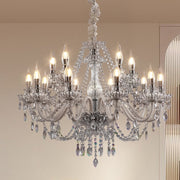 15 Lights Crystal Chandelier Large Ceiling Pendant Light CL-WCC15