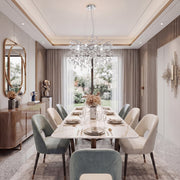 Crystal Tree Branches Chandelier 60cm Gold/Silver 8-Light Luxury Pendant CL-LCTB60