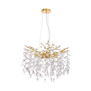 Crystal Tree Branches Chandelier 60cm Gold/Silver 8-Light Luxury Pendant CL-LCTB60
