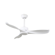 56" Pure White Ceiling Fan Remote Control 3 ABS Blades Timer CF-5606